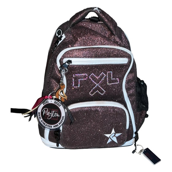 Rebel Athletic Backpack Rebel Dream Maroon With White Zipper Bag - Picture 16 of 16